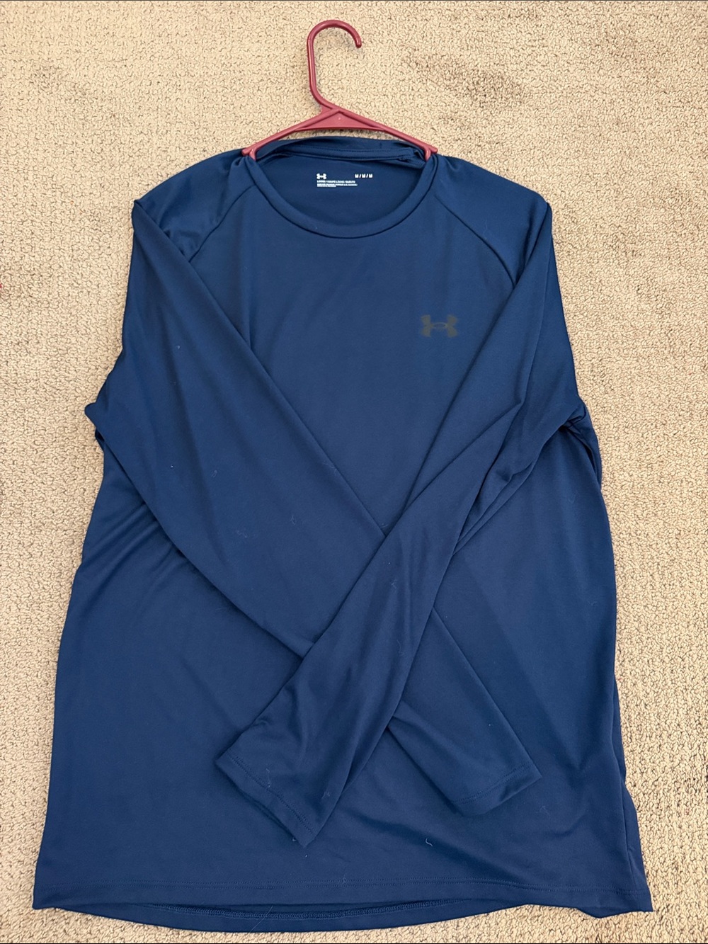 Under Armour Men's Long Sleeve Shirt - Navy Blue